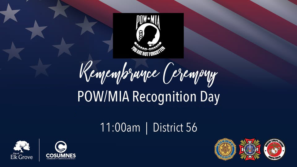 Flyer for POW/MIA Ceremony each September