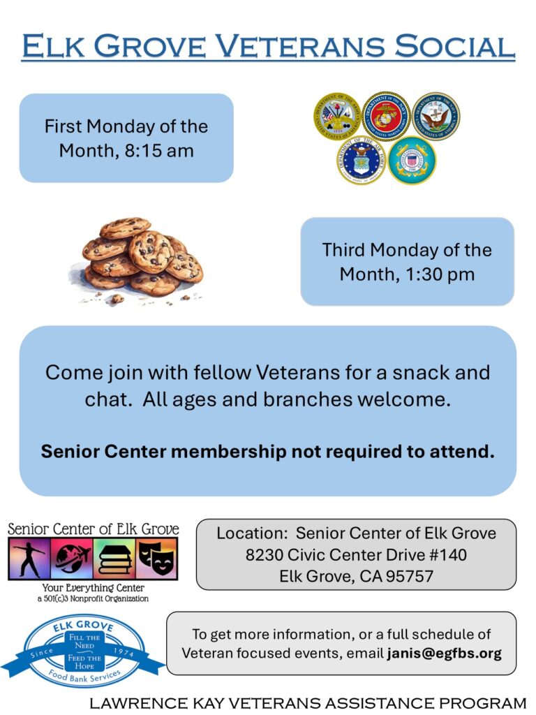 Veterans Social Event Flyer